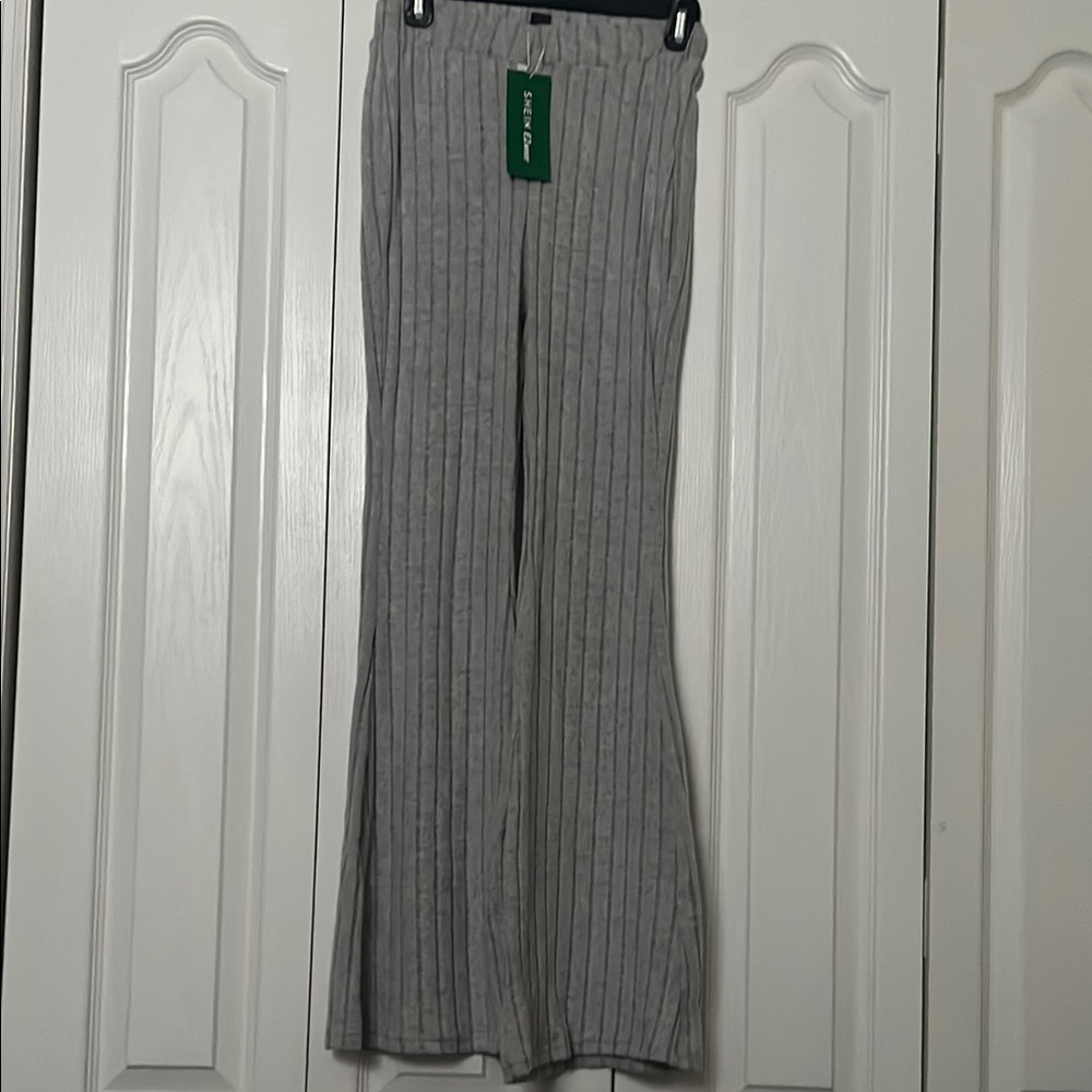 SHEIN Gray Flare Pants